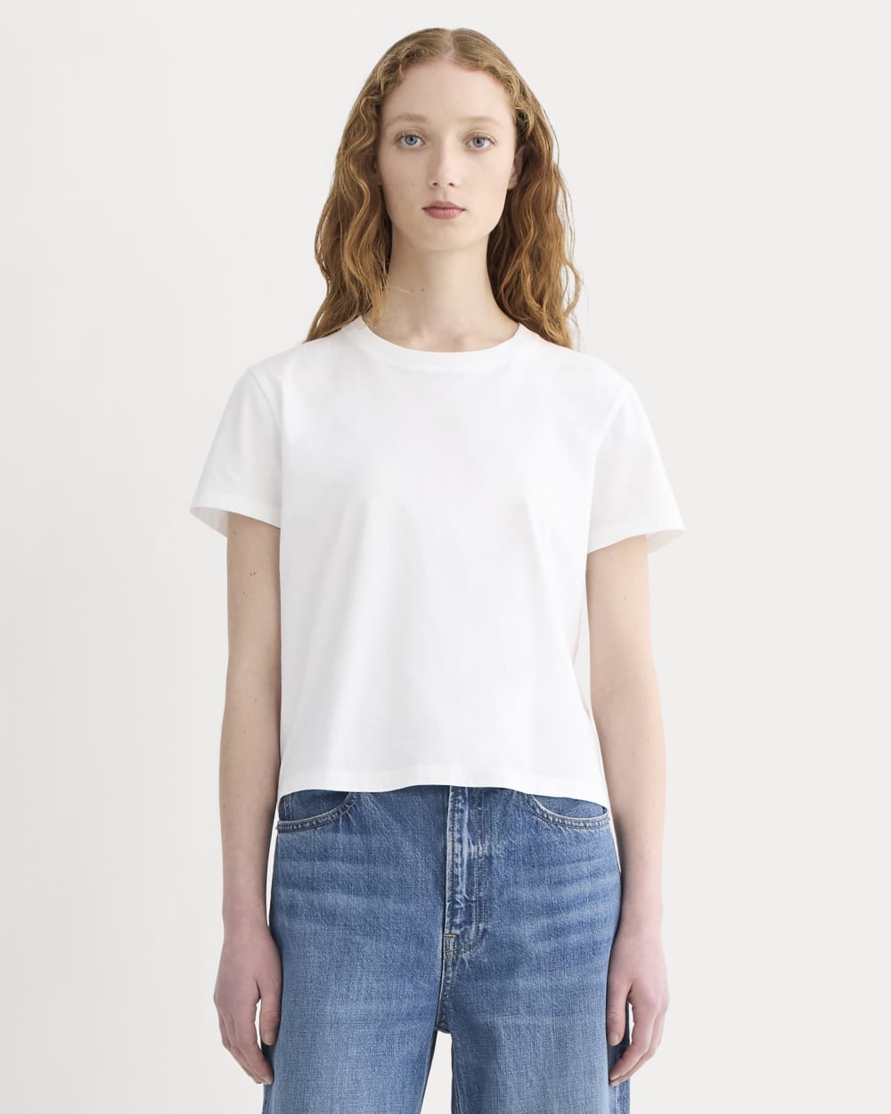 The Box-Cut Tee in Essential Cotton