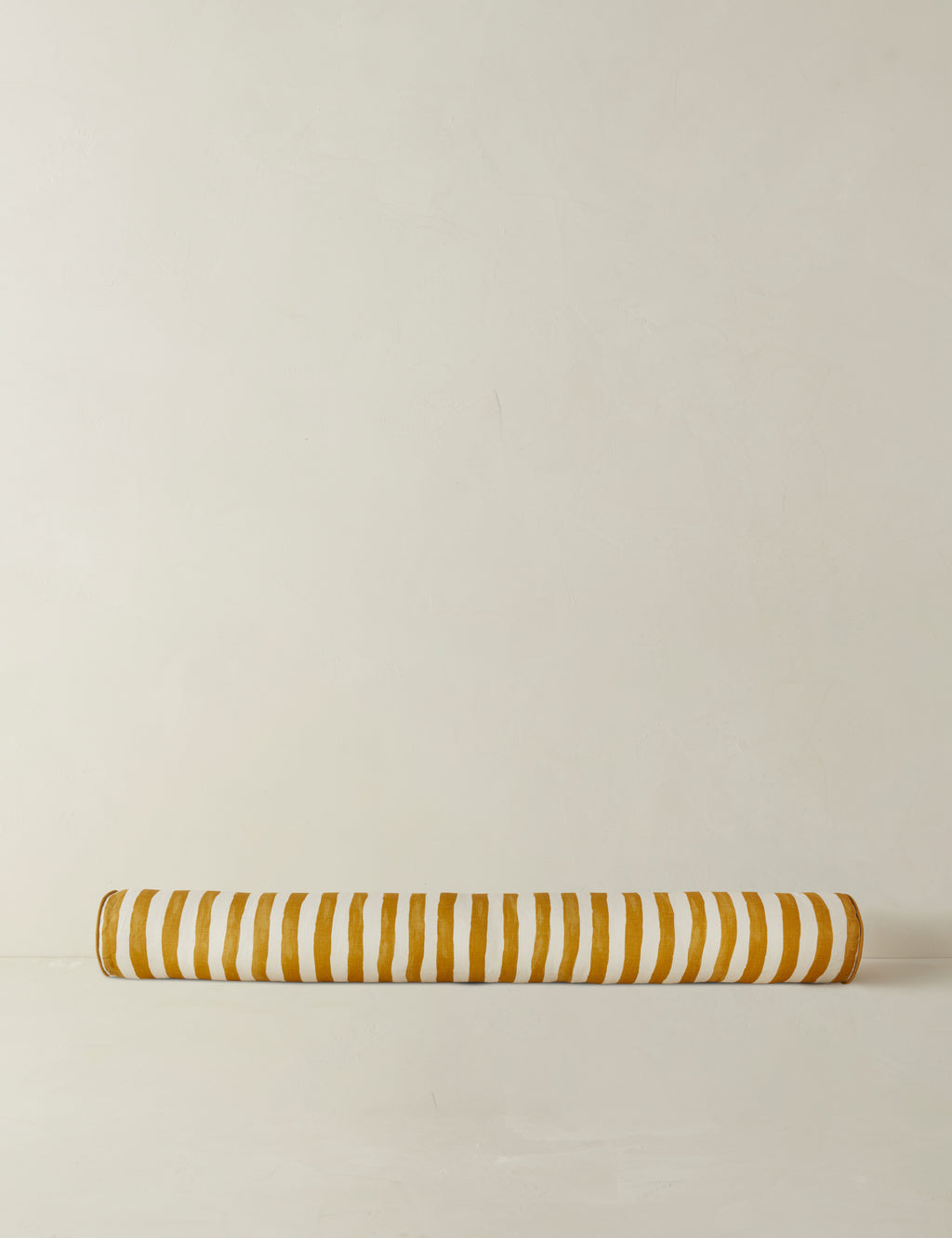 Painterly Stripe Linen Long Bolster Pillow